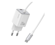 USAMS Ładowarka sieciowa 20W GaN Mini USB-C wbudowany kabel USB-C - 1490517 - zdjęcie 1